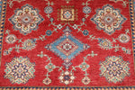 6x8 Red and Ivory Anatolian Traditional Rug