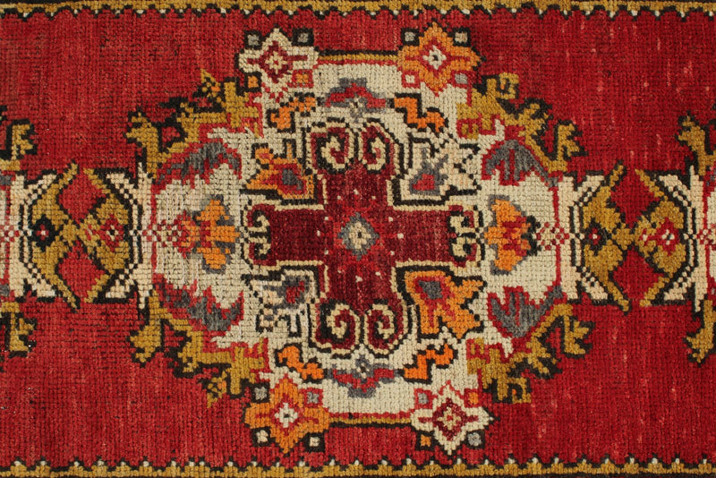 3x10 Red and Rust Turkish Tribal Runner