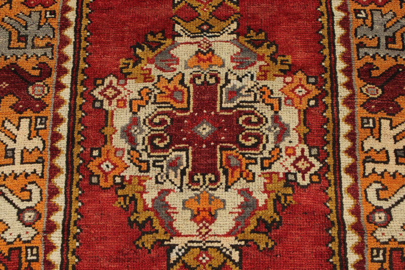 3x10 Red and Rust Turkish Tribal Runner