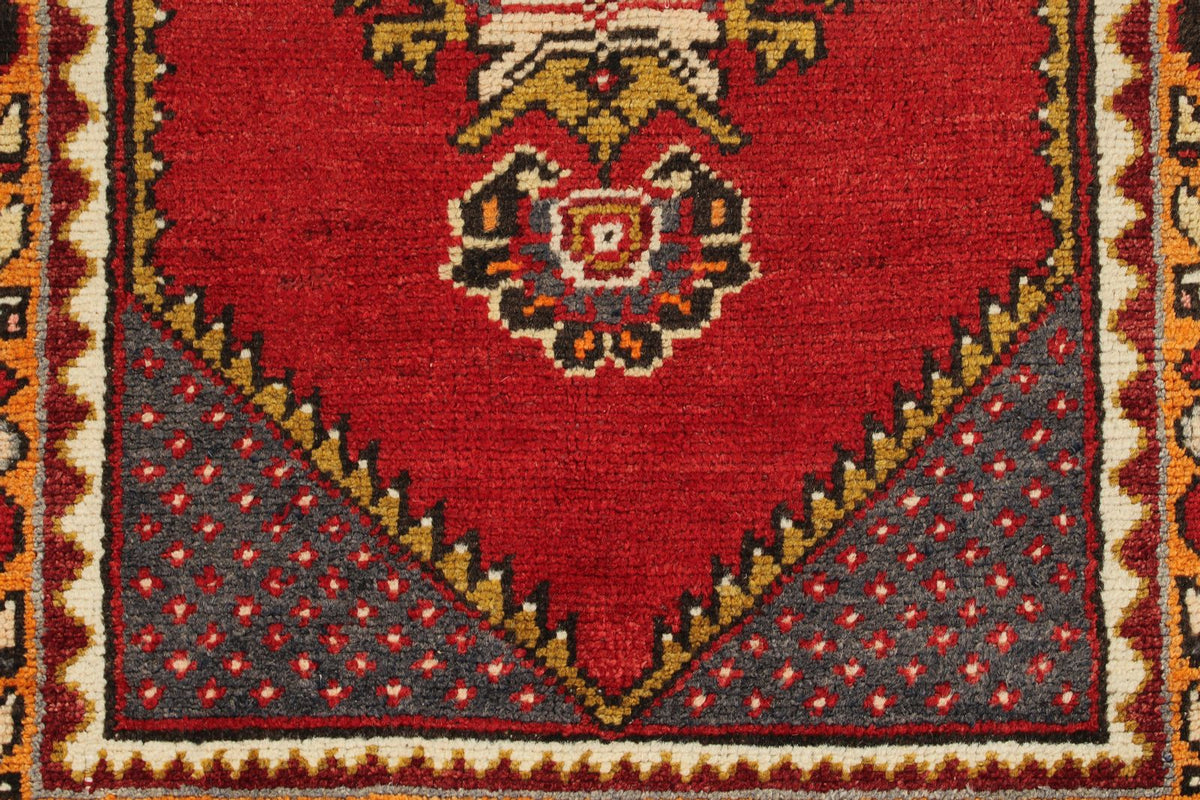 3x10 Red and Rust Turkish Tribal Runner