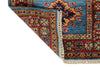 2x7 Light Blue and Red Kazak Tribal Runner