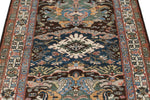 4x6 Brown and Ivory Kazak Tribal Rug