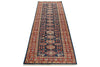3x10 Navy and Red Kazak Tribal Runner