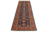 3x10 Navy and Red Kazak Tribal Runner