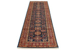 3x10 Navy and Red Kazak Tribal Runner