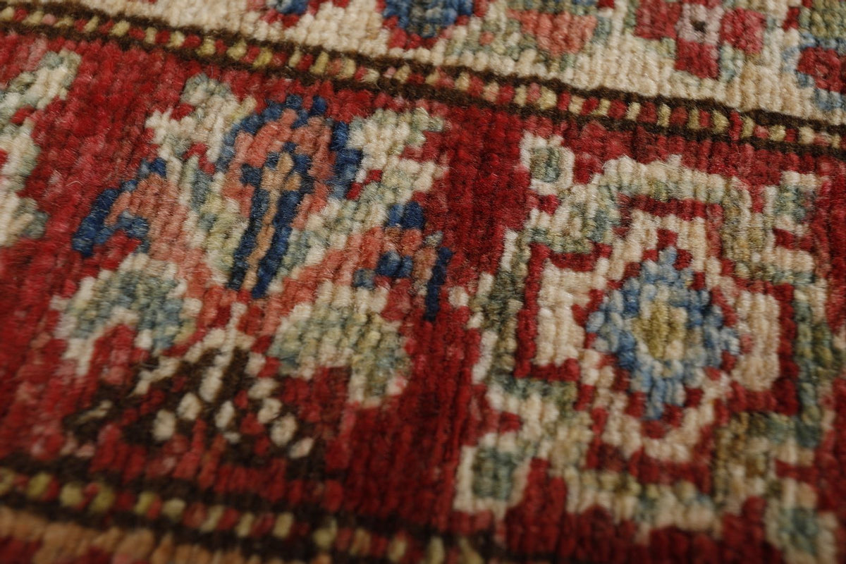 3x10 Navy and Red Kazak Tribal Runner