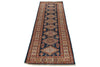 3x10 Navy and Ivory Kazak Tribal Runner
