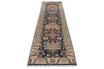 3x10 Navy and Ivory Anatolian Persian Runner