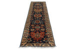 3x10 Navy and Ivory Anatolian Persian Runner