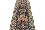 3x10 Navy and Ivory Anatolian Persian Runner