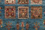 3x10 Multicolor and Light Blue Turkish Persian Runner