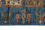 3x10 Multicolor and Light Blue Turkish Persian Runner