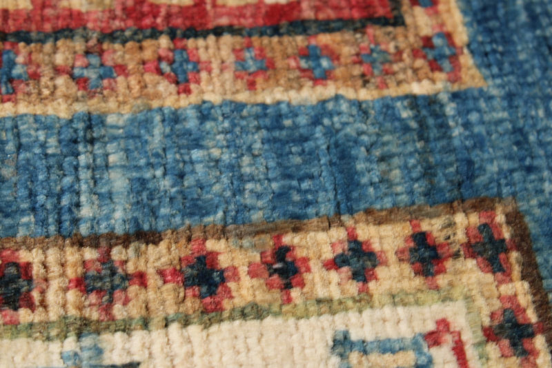 3x10 Multicolor and Light Blue Turkish Persian Runner