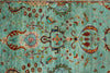 3x10 Blue and Multicolor Turkish Tribal Runner