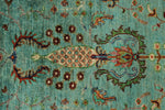 3x10 Blue and Multicolor Turkish Tribal Runner
