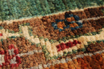 5x6 Multicolor and Red Turkish Tribal Rug