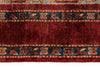5x6 Multicolor and Red Turkish Tribal Rug