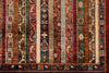 5x6 Multicolor and Red Turkish Tribal Rug