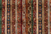 5x6 Multicolor and Red Turkish Tribal Rug