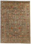 9x13 Brown and Multicolor Turkish Tribal Rug