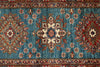 3x29 Light Blue and Red Kazak Tribal Runner