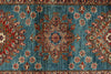 3x29 Light Blue and Red Kazak Tribal Runner