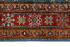 3x27 Light Blue and Red Kazak Tribal Runner