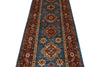 3x20 Light Blue and Red Kazak Tribal Runner