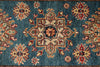 3x20 Light Blue and Ivory Kazak Tribal Runner