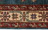 3x20 Light Blue and Ivory Kazak Tribal Runner