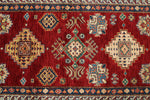 3x20 Red and Ivory Kazak Tribal Runner