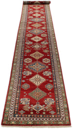 3x20 Red and Ivory Kazak Tribal Runner