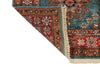 3x29 Light Blue and Red Kazak Tribal Runner