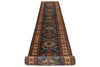 3x20 Light Blue and Ivory Kazak Tribal Runner