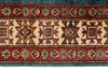 3x20 Light Blue and Ivory Kazak Tribal Runner