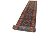 3x24 Light Blue and Ivory Kazak Tribal Runner