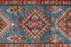 3x24 Light Blue and Ivory Kazak Tribal Runner