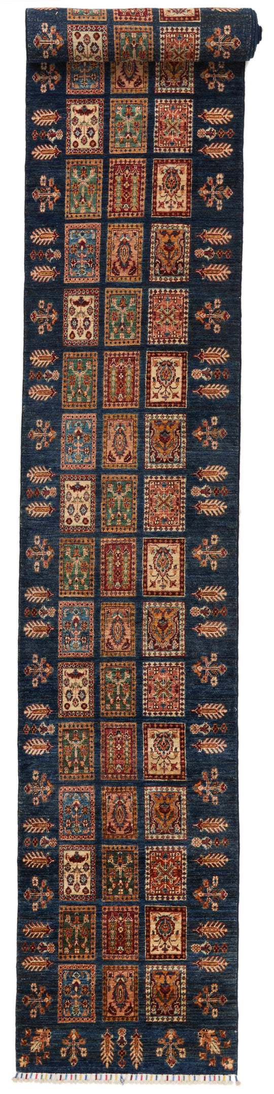3x22 Navy and Multicolor Persian Runner