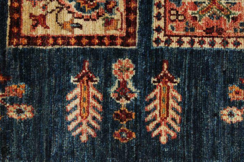 3x22 Navy and Multicolor Persian Runner