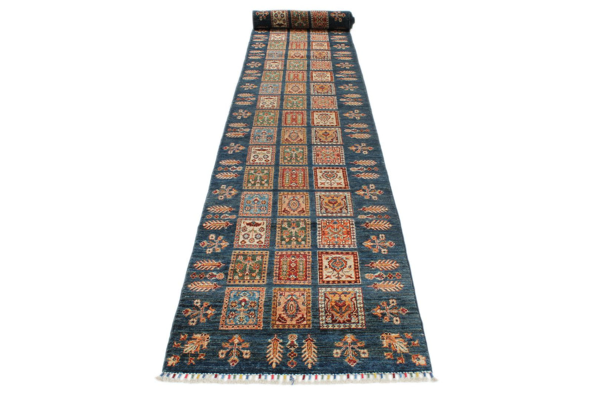 3x22 Navy and Multicolor Persian Runner