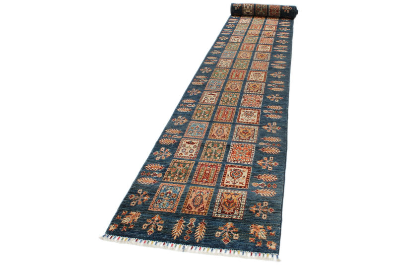3x22 Navy and Multicolor Persian Runner