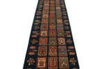 3x22 Navy and Multicolor Persian Runner