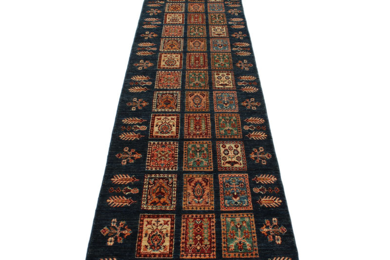 3x22 Navy and Multicolor Persian Runner