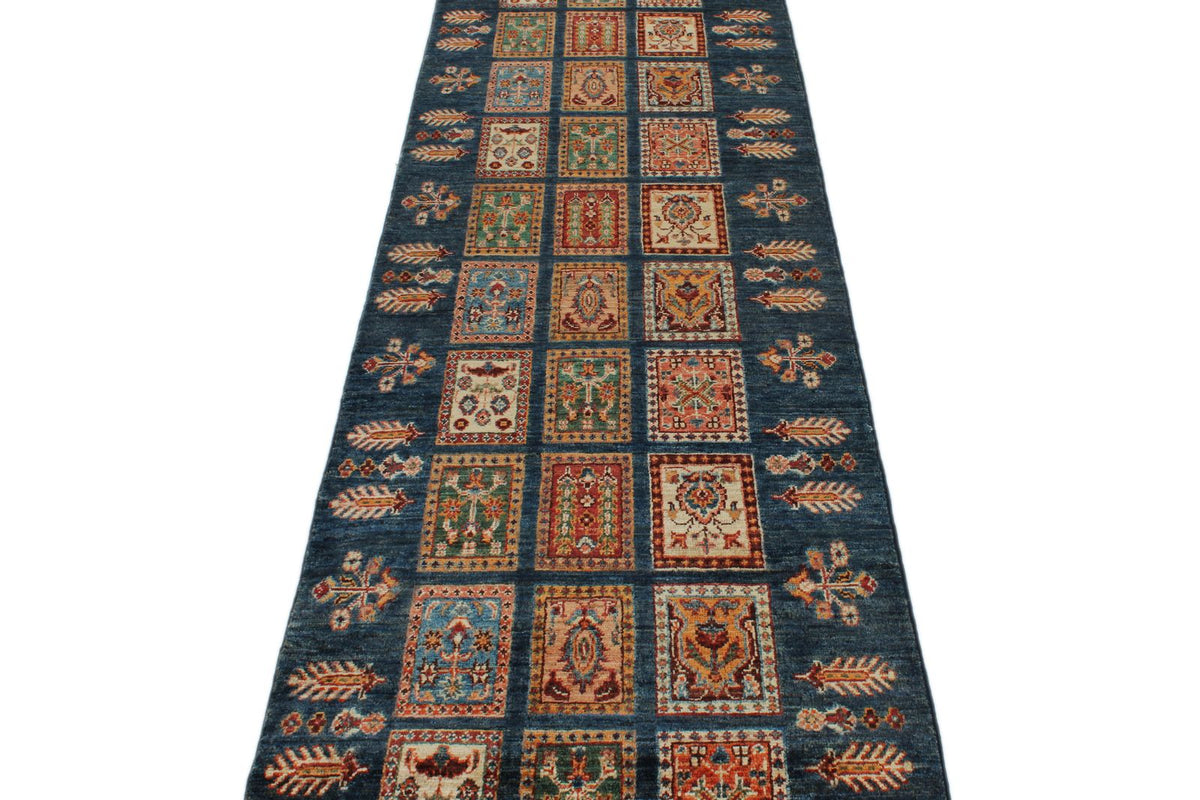3x22 Navy and Multicolor Persian Runner