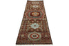 3x10 Brown and Multicolor Turkish Tribal Runner