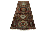 3x10 Brown and Multicolor Turkish Tribal Runner