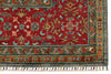 7x10 Gray and Red Turkish Tribal Rug