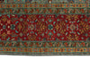 7x10 Gray and Red Turkish Tribal Rug