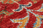 6x8 Camel and Red Turkish Tribal Rug