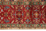 6x8 Camel and Red Turkish Tribal Rug